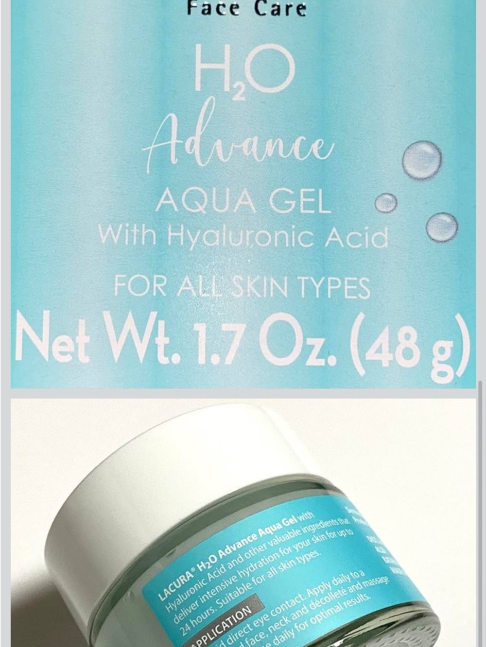 H2O Hydrate Aqua Gel Face Cream - Blue - Picture 6 of 7